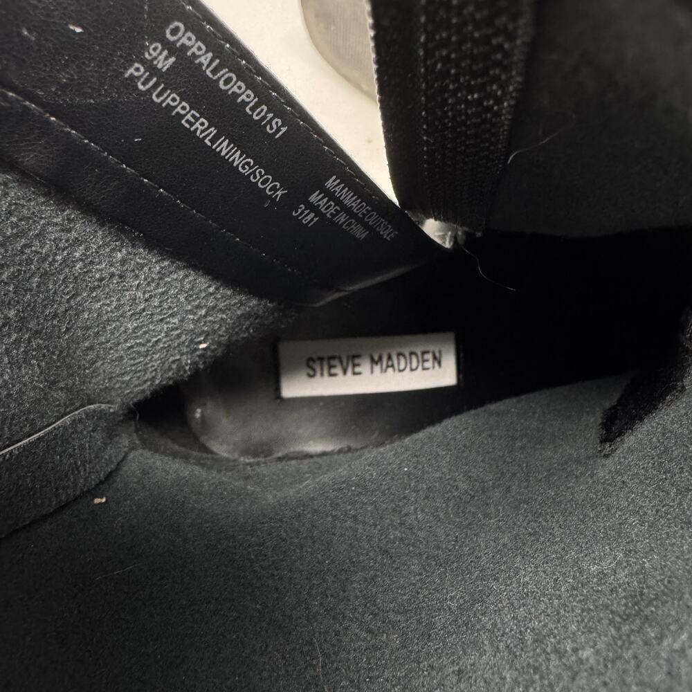 Steve Madden Black Heeled Boots - Picture 10 of 12